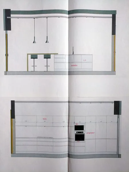 Plan d'aménagement d'une cuisine